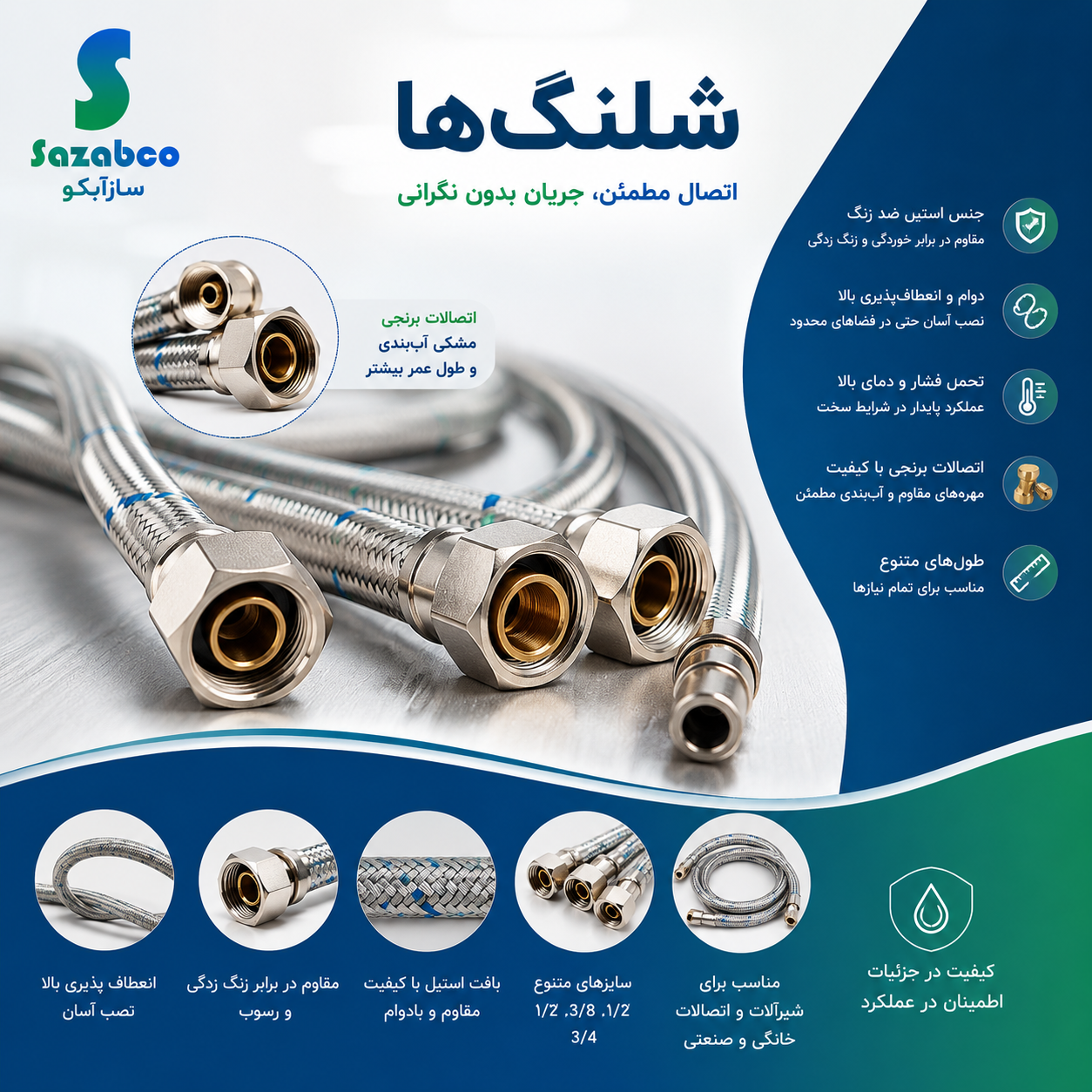 راهنمای جامع شلنگ حصیری | معرفی انواع، کاربردها، روش تولید و راهنمای خرید