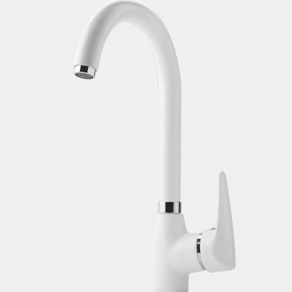 شیر ظرفشویی سیتکو مدل 625 سفید کروم Sitco 625 White Chrome Kitchen Faucet