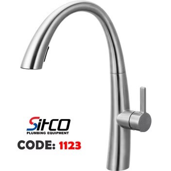 شیر ظرفشویی شاوری دوحالته سیتکو مدل 1123 با آبکاری مات